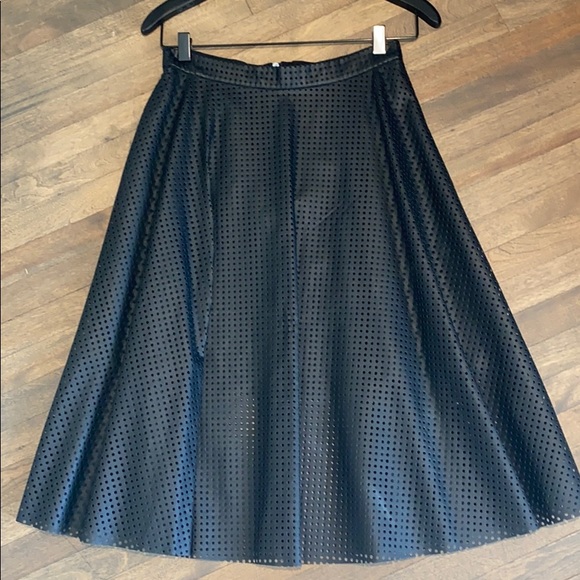 Club Monaco Perforated Faux Leather Skirt - Picture 1 of 3